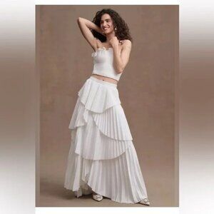 AMUR Oriel Top & Ophelia Skirt Set in White